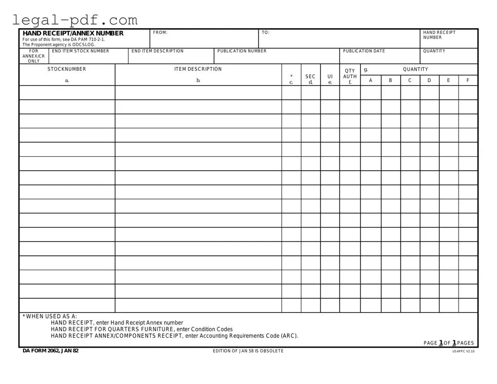 Blank Da Form