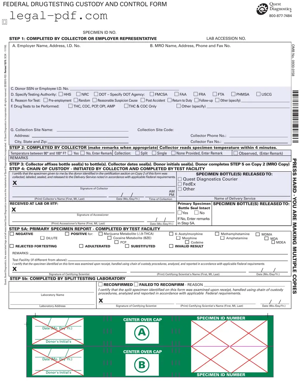 Blank Drug Screen Form