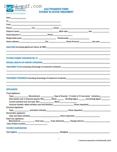 Blank Aao Transfer Form