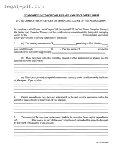 Blank Act 221 Disclosure Form