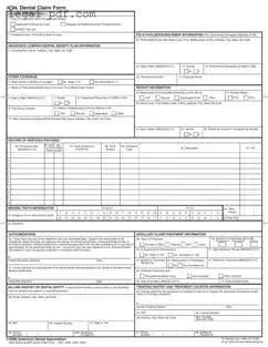 Blank Ada Dental Claim Form