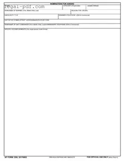 Blank Af 1206 Form