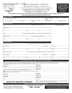 Blank Alabama Mvt 20 1 Form