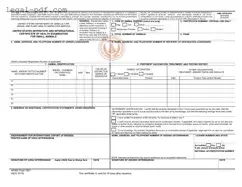 Blank Aphis 7001 Form