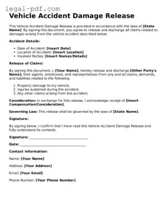 Valid Vehicle Accident Damage Release Template