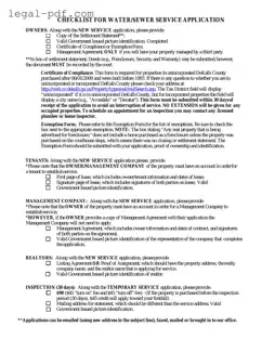 Blank Dekalb County Water Application Form