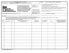 Blank Da 4986 Form