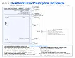 Blank Prescription Pad Form