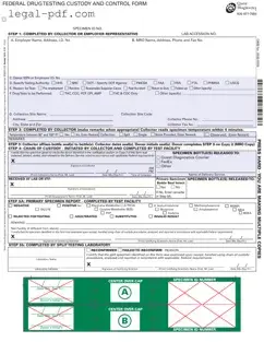 Blank Drug Screen Form