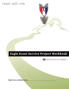 Blank Eagle Scout Project Workbook Form