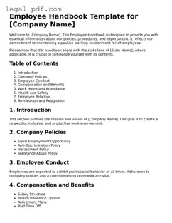 Valid Employee Handbook Template