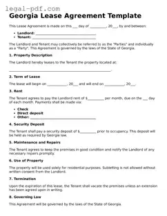Legal  Lease Agreement Document for Georgia