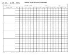 Blank Medication Administration Record Sheet Form