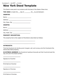 Legal  Deed Document for New York