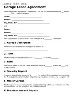 Valid Garage Lease Agreement Template