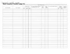 Blank Stock Transfer Ledger Form